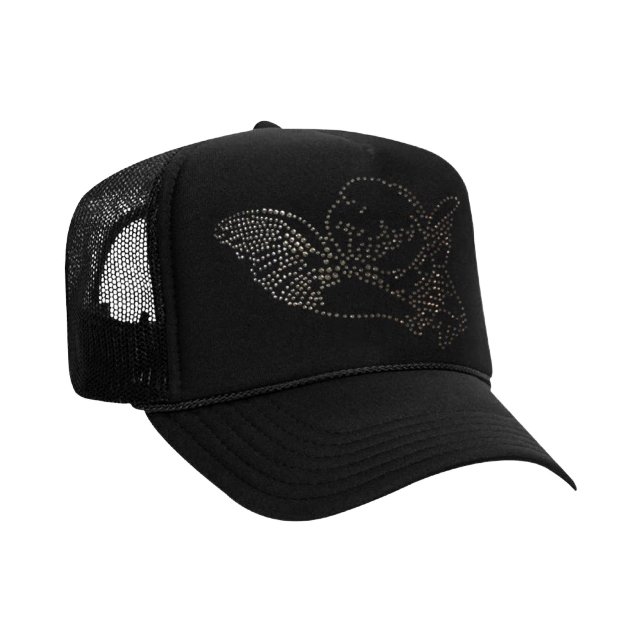 Rhinestone Angel Cap