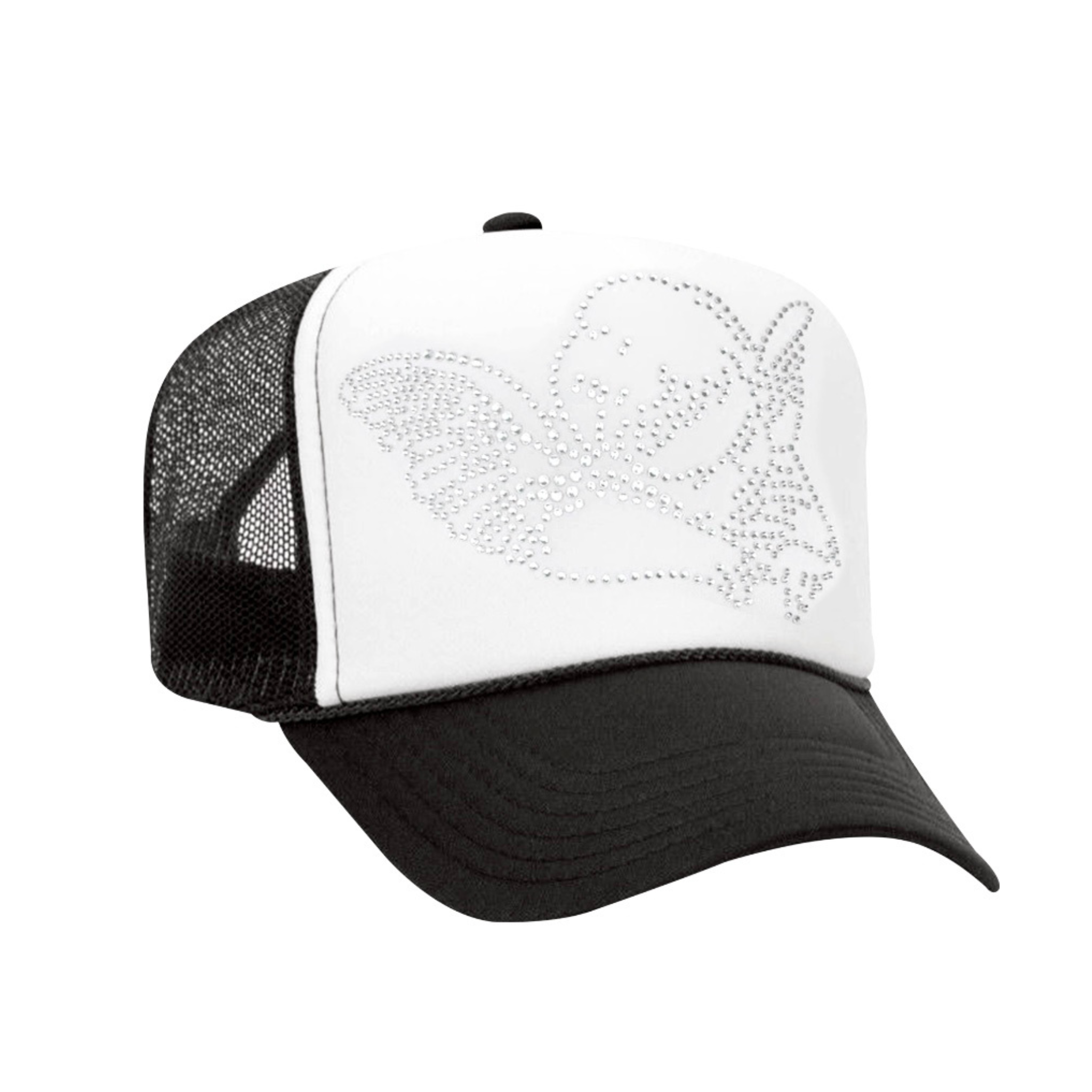 Rhinestone Angel Cap