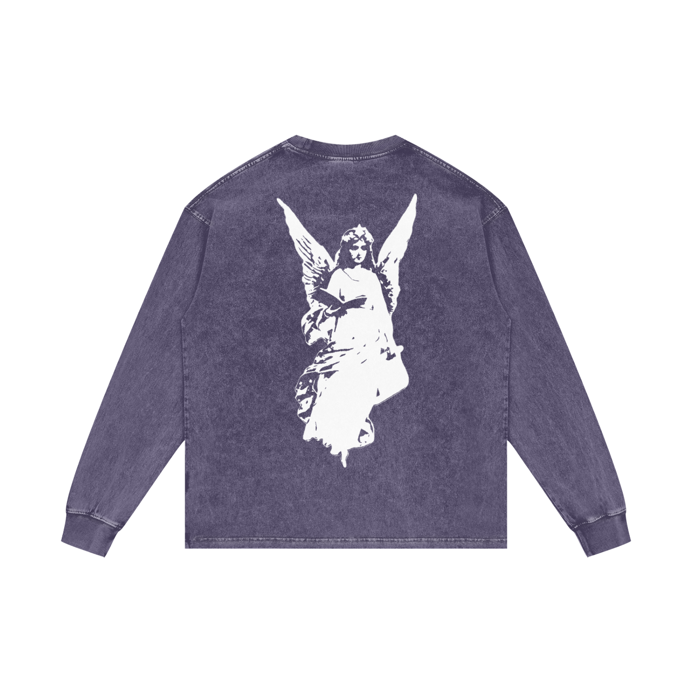 Acid Wash Oversize Long Sleeve T-Shirt
