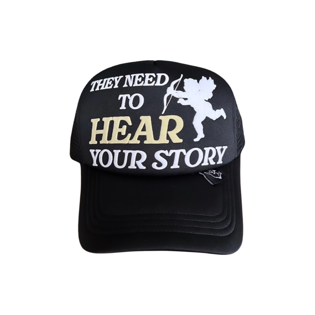 Puff Print Story Cap