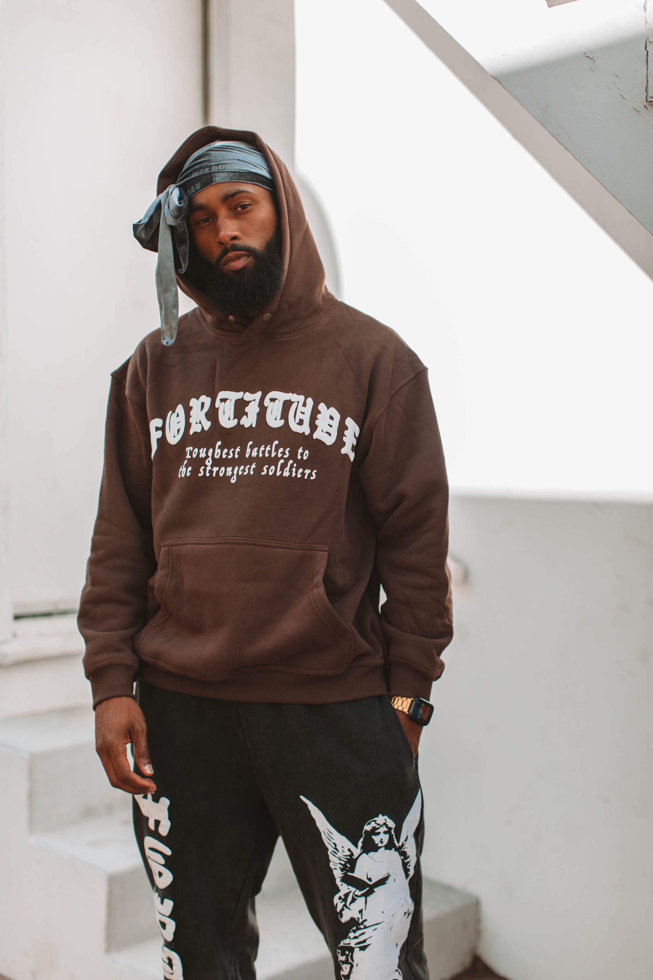 Battle Hoodie / Puff Print