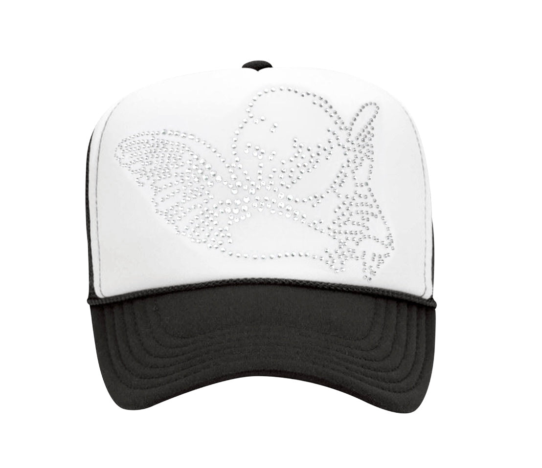 Rhinestone Angel Cap