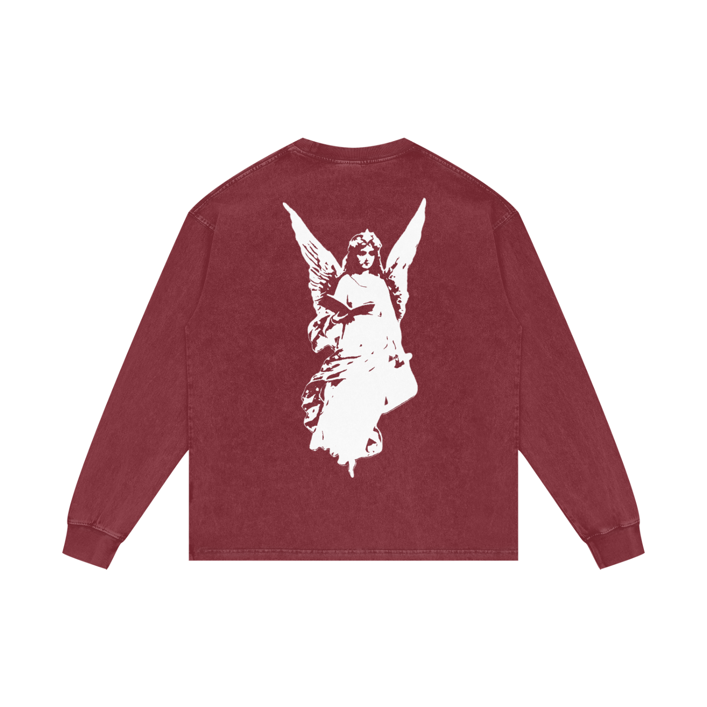 Acid Wash Oversize Long Sleeve T-Shirt