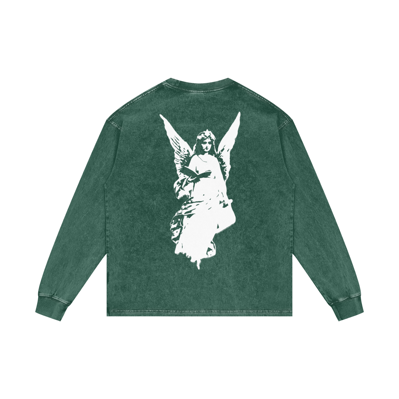 Acid Wash Oversize Long Sleeve T-Shirt